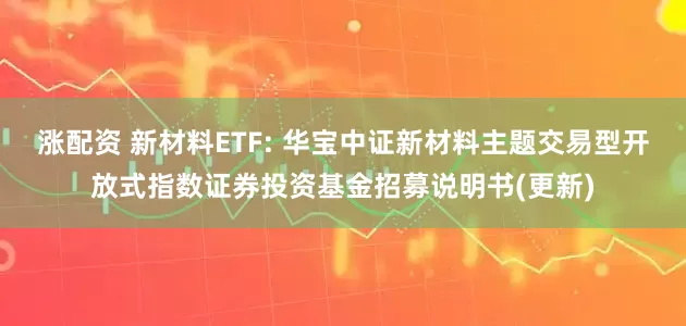 涨配资 新材料ETF: 华宝中证新材料主题交易型开放式指数证券投资基金招募说明书(更新)