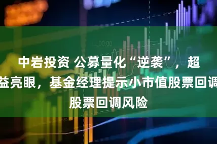 中岩投资 公募量化“逆袭”，超额收益亮眼，基金经理提示小市值股票回调风险